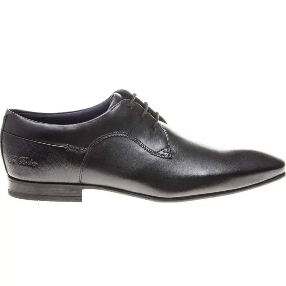 New Ted Baker Men's Black TRIFP Leather Lace Up Dress Shoes Size 13.5